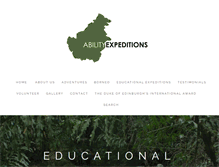 Tablet Screenshot of abilityexpeditions.com